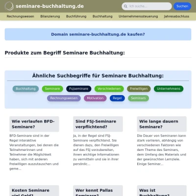 Screenshot seminare-buchhaltung.de