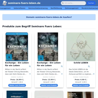 Screenshot seminare-fuers-leben.de