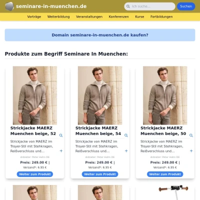 Screenshot seminare-in-muenchen.de