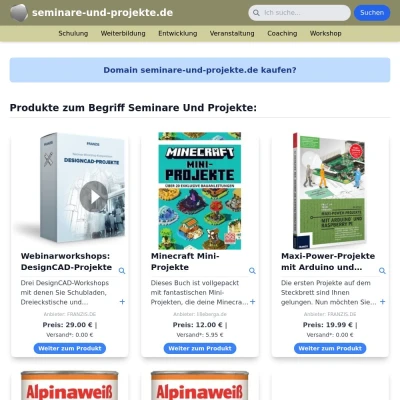 Screenshot seminare-und-projekte.de