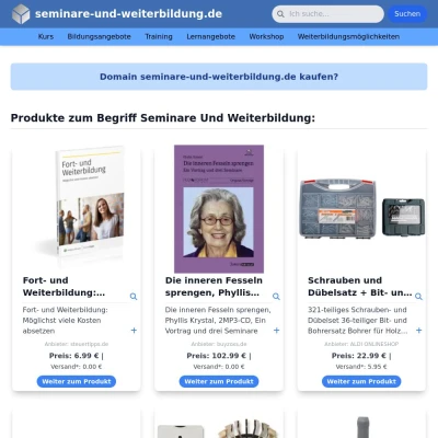 Screenshot seminare-und-weiterbildung.de