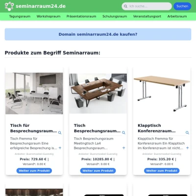 Screenshot seminarraum24.de