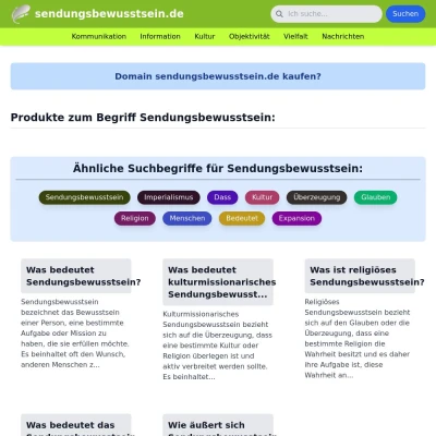 Screenshot sendungsbewusstsein.de