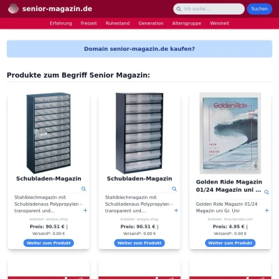 Screenshot senior-magazin.de