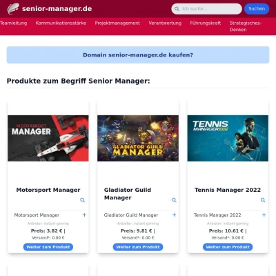 Screenshot senior-manager.de