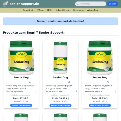 Screenshot senior-support.de