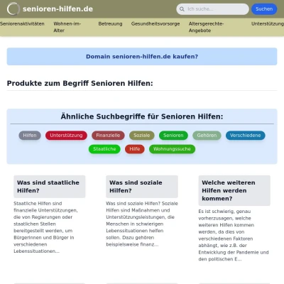 Screenshot senioren-hilfen.de