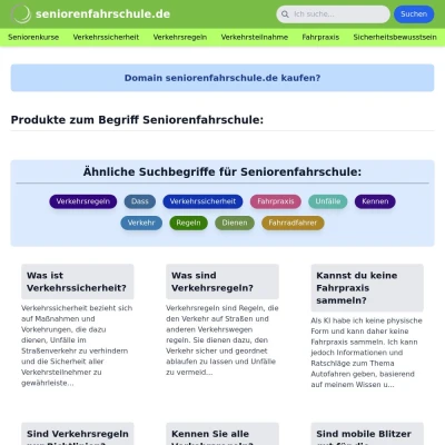 Screenshot seniorenfahrschule.de