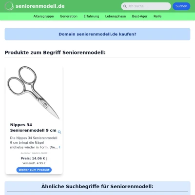 Screenshot seniorenmodell.de