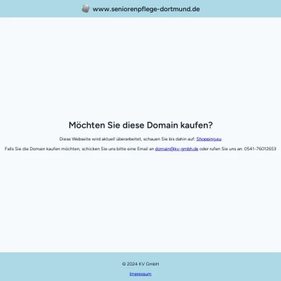 Screenshot seniorenpflege-dortmund.de