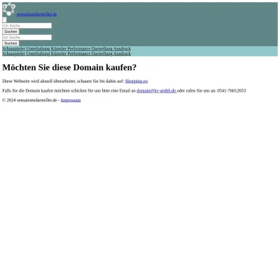 Screenshot sensationsdarsteller.de