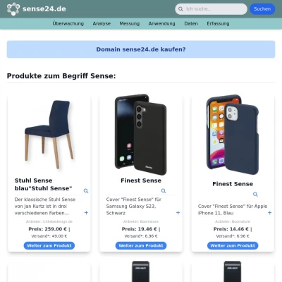 Screenshot sense24.de