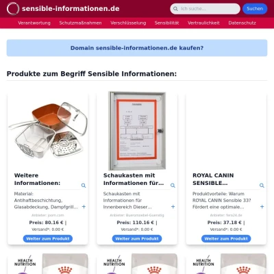 Screenshot sensible-informationen.de