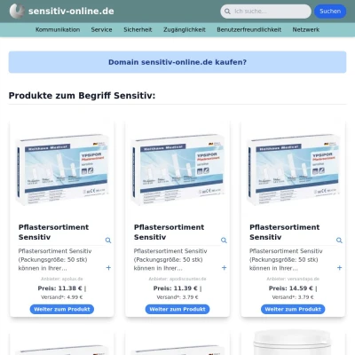 Screenshot sensitiv-online.de