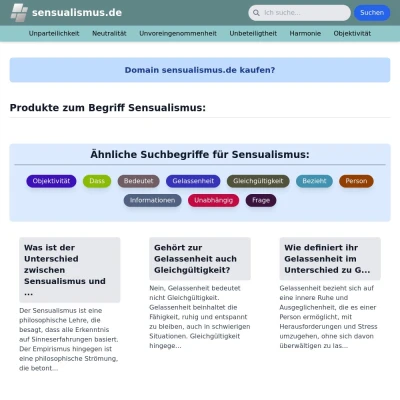 Screenshot sensualismus.de