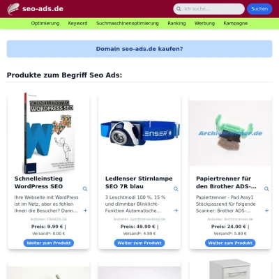 Screenshot seo-ads.de