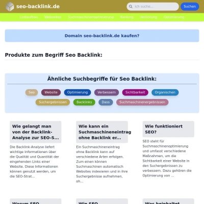 Screenshot seo-backlink.de