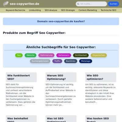 Screenshot seo-copywriter.de