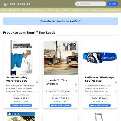 Screenshot seo-leads.de
