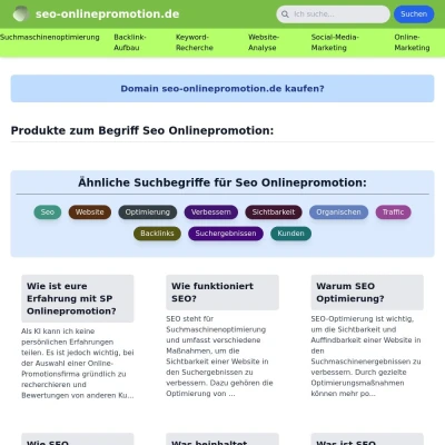 Screenshot seo-onlinepromotion.de