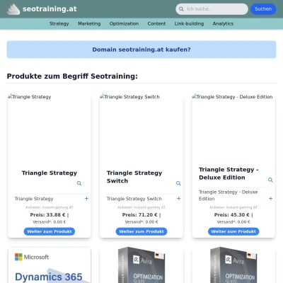 Screenshot seotraining.at
