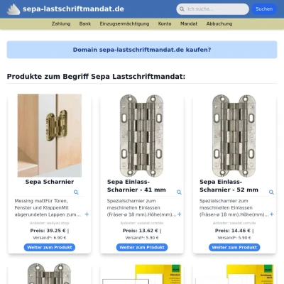 Screenshot sepa-lastschriftmandat.de