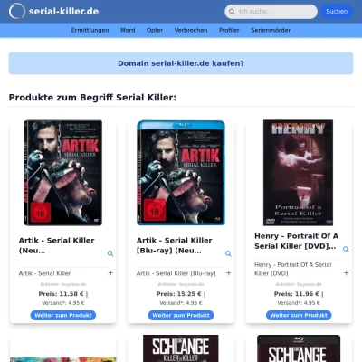Screenshot serial-killer.de
