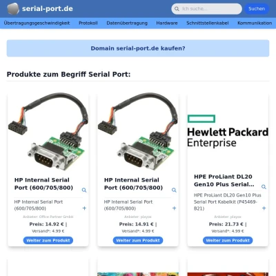 Screenshot serial-port.de