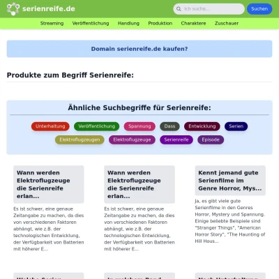 Screenshot serienreife.de