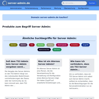 Screenshot server-admin.de