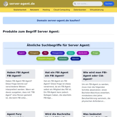 Screenshot server-agent.de