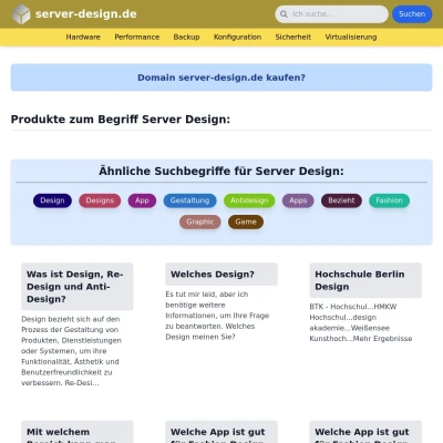 Screenshot server-design.de