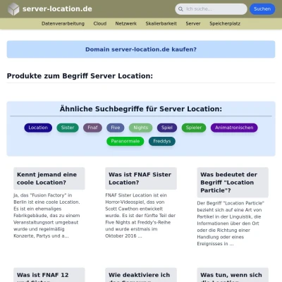 Screenshot server-location.de