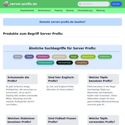 Screenshot server-profis.de