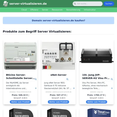 Screenshot server-virtualisieren.de