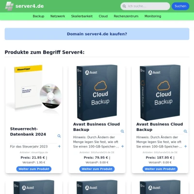 Screenshot server4.de