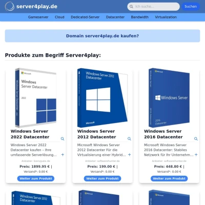 Screenshot server4play.de