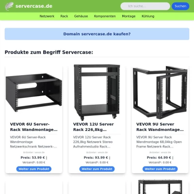 Screenshot servercase.de
