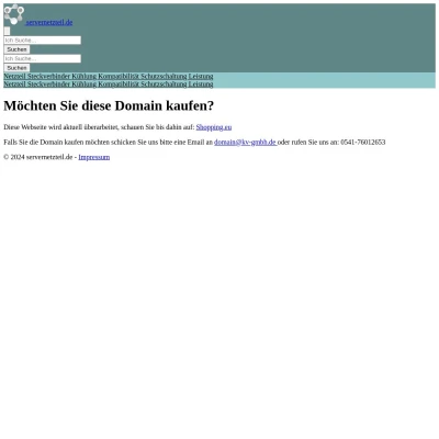 Screenshot servernetzteil.de