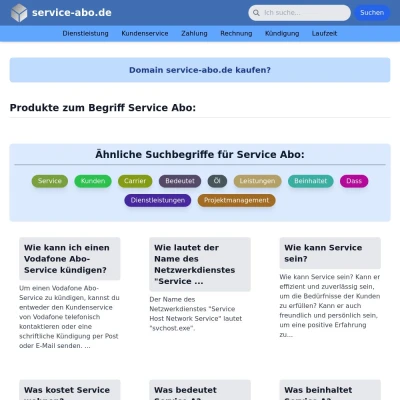Screenshot service-abo.de