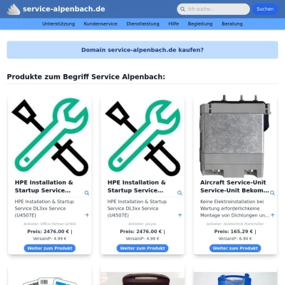 Screenshot service-alpenbach.de