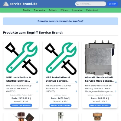 Screenshot service-brand.de