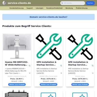 Screenshot service-clients.de
