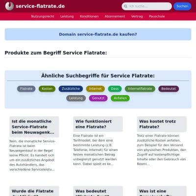 Screenshot service-flatrate.de