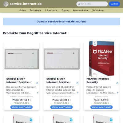 Screenshot service-internet.de