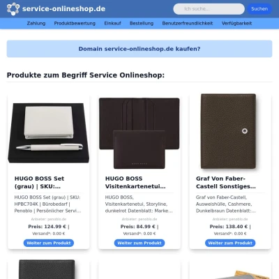 Screenshot service-onlineshop.de