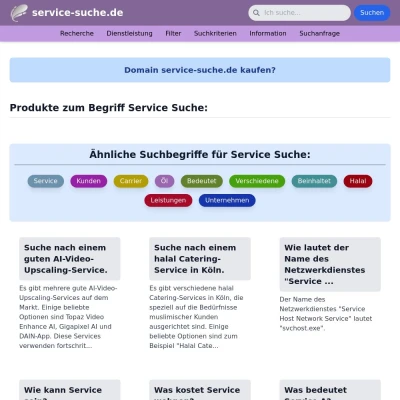 Screenshot service-suche.de