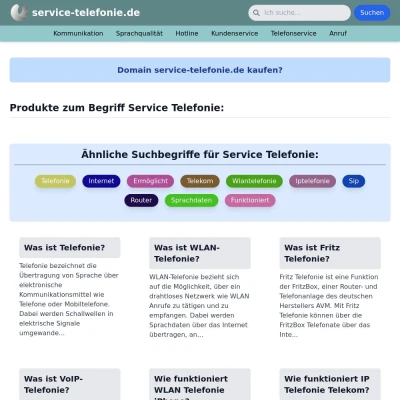 Screenshot service-telefonie.de