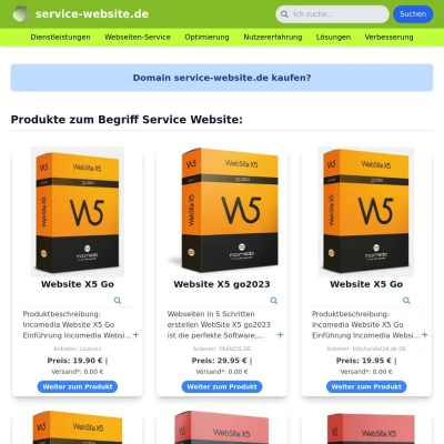 Screenshot service-website.de