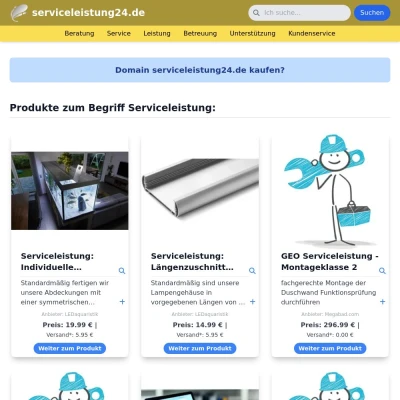 Screenshot serviceleistung24.de